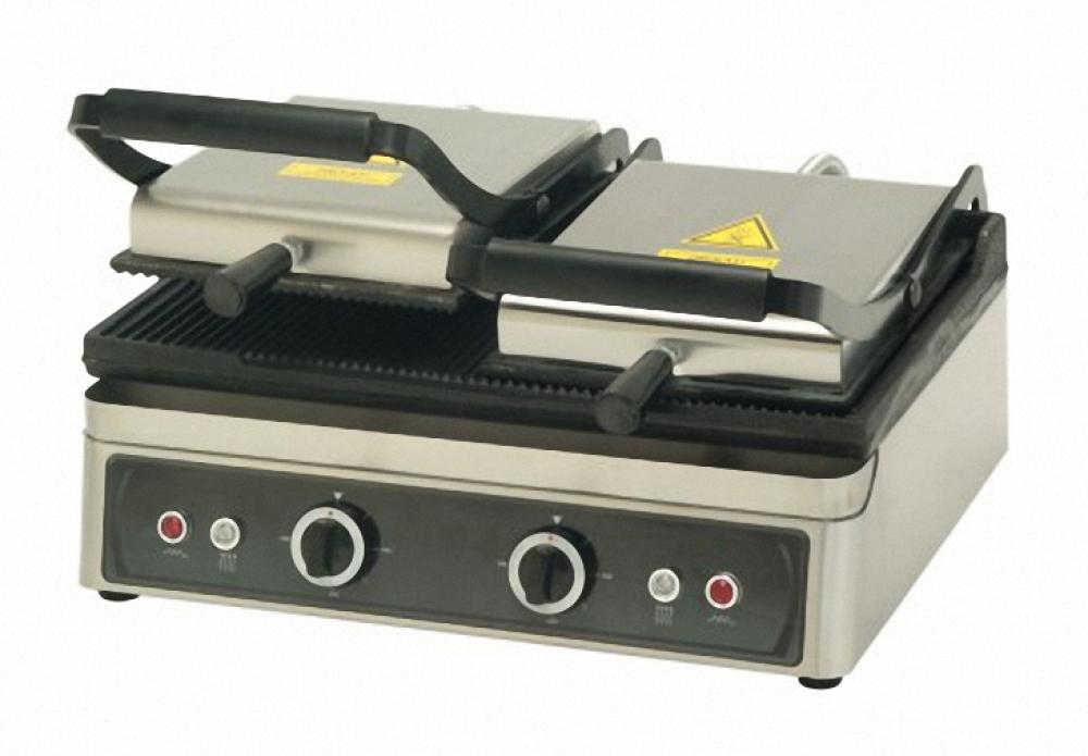 Çift Kapaklı Döküm Büyük Elektrikli Tost Makinesi Sanayi Tipi 51x44cm