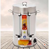 80 Bardaklık Elektrikli Çay Otomatı Basmalı Çelik Musluk