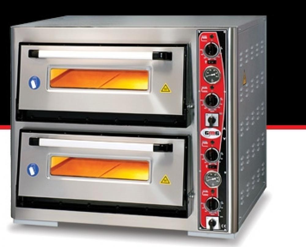 gmg ici komple tas pizza firini 4x34cm tepsili cift katli klasik model elektrikli endustriyel mutfak aletleri