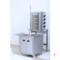 Hareketli Alt Arabalı 8 Radyanlı Döner Ocağı