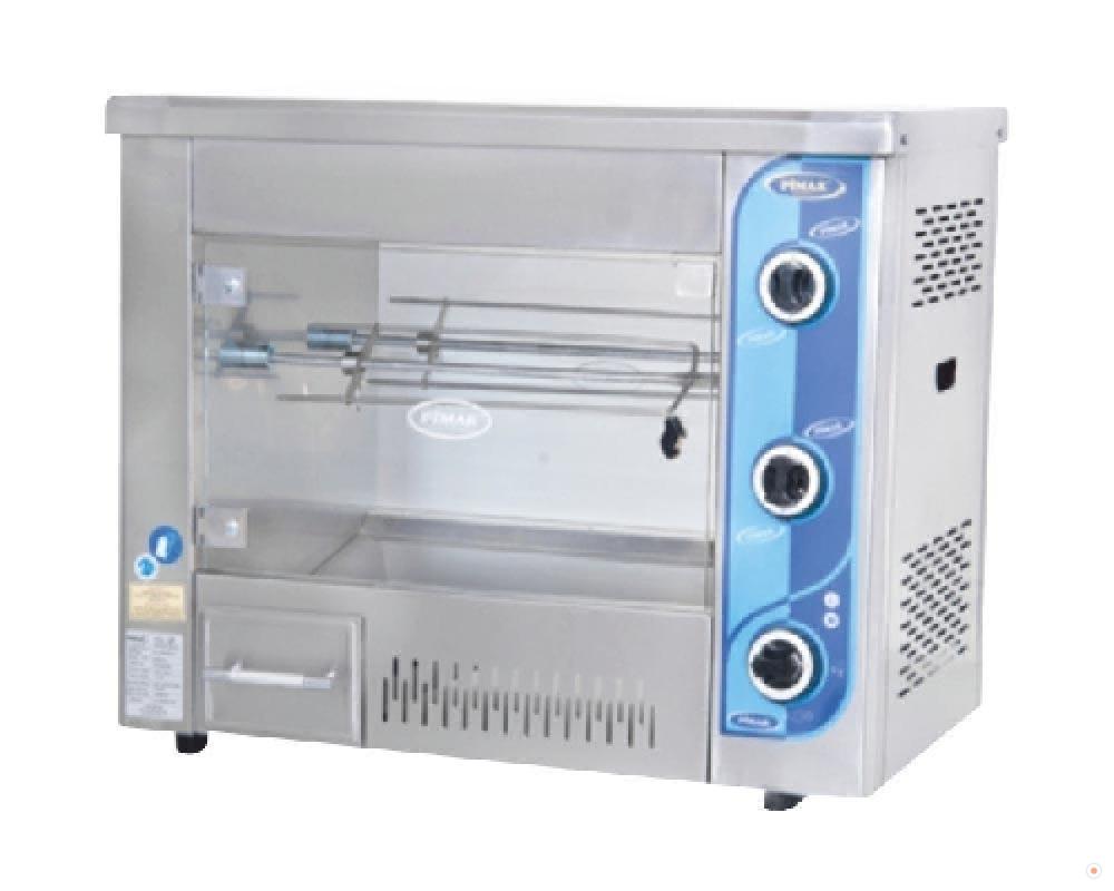 Pimak Setüstü Gazlı Piliç Çevirme Makinesi M001 2 Şiş 6 Tavuk