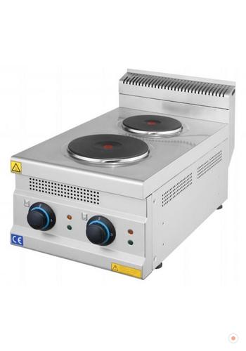 2 Gözlü Sanayi tipi Set Üstü Elektrikli Ocak 40x63 Restoran Otel Tipi