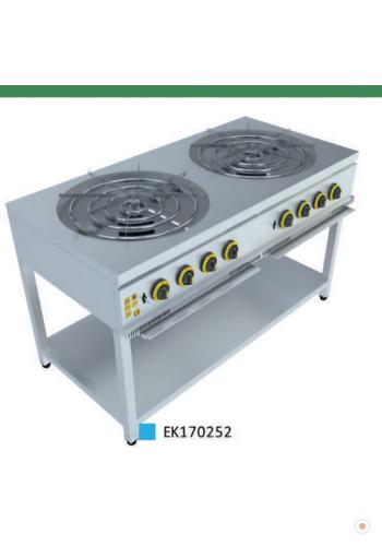 2 li Taban Raflı Sanayi Tipi 60 cm Su Böreği Pişirme Ocağı Tüplü Ce Belgeli Doğalgazlı