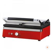 24 Dilimli Sanayi Tipi Elektrikli Tost Makinesi Profesyonel Döküm Büyük Plaka Ölçüsü 50x30cm Kırmızı