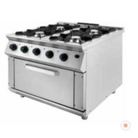 4 Gözlü Sanayi Tipi Doğalgazlı Tüplü Kuzine Fırınlı Ocak 100x100 Eko