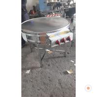 90 Cm Sanayi Tipi Doğalgazlı Tüplü 3 Yanışlı Yufka Ekmek Pişirme Ocağı CE Belgeli Gazmer Onaylı Yufka Ocağı