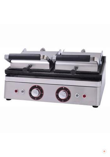 Çift Kapaklı Döküm Büyük Endüstriyel Elektrikli Tost Makinesi İşyeri Tipi 51x44cm