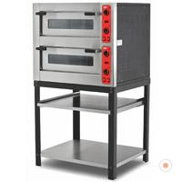 Empero Çift Katlı Ayaklı Pizza Fırını Dijital Göstergeli Elektrikli 4x30 380v Taş Ölçüsü 2x62x62
