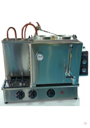 T1-35 Litre 2 Demlikli Paslanmaz Otomatik Doğalgazlı-Elektrikli CE Belgeli Çay Ocağı