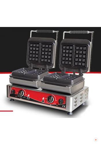 Çiftli Değişebilir Plakalı Kare Tip Waffle Makinası