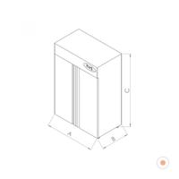 Empero Dik Tip Fanlı Çift Kapılı 140x80 Sanayi Buzdolabı