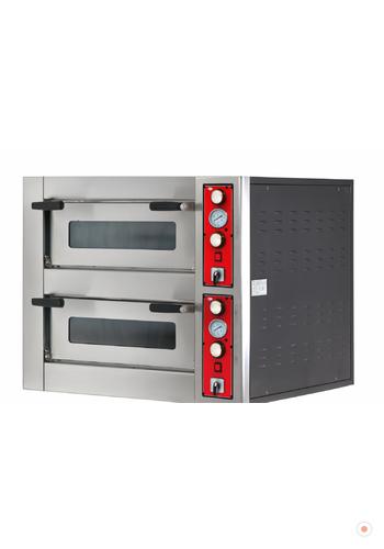 Empero Çift Katlı Ayaklı Pizza Fırını Dijital Göstergeli Elektrikli 4x30 380v Taş Ölçüsü 2x62x62