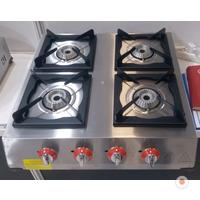 4 lü Sanayi Tipi Doğalgazlı Tüplü Set Üstü Ocak Eko CE Belgeli 60x60
