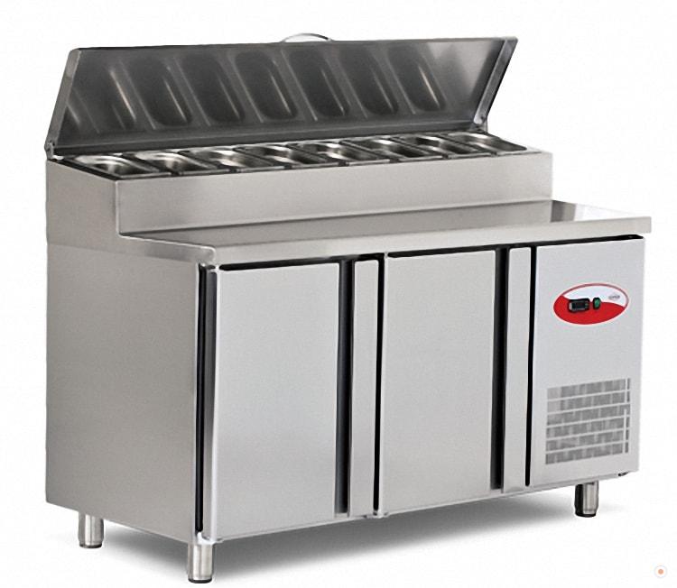 Empero Pizza ve Salata Hazırlık Dolabı 2 Kapılı 150x70 Endüstriyel Empero Pizza ve Salata Hazırlık Dolabı 2 Kapılı 150x70 Endüstriyel